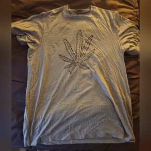 Olive Green Shirt (with hand drawn Pot plant) - Slater from Dazed and Confused